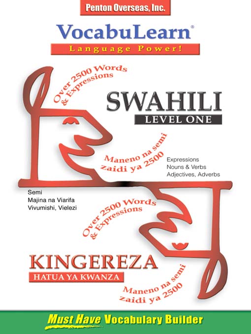Title details for VocabuLearn Swahili Level One by Penton Overseas, Inc. - Available